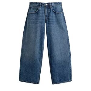 Zara Wide-Leg Relaxed Jeans in Classic Blue